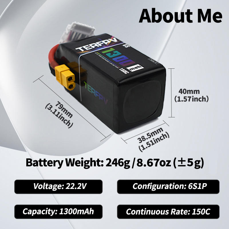 TERFPV Lipo Battery 6S 22.2V 1 - Drone Battery 6S incelemesi ve fiyatı