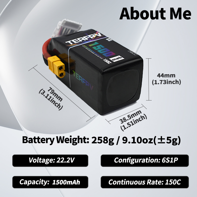 TERFPV Lipo Battery 6S 22.2V 1 - Drone Battery 6S incelemesi ve fiyatı