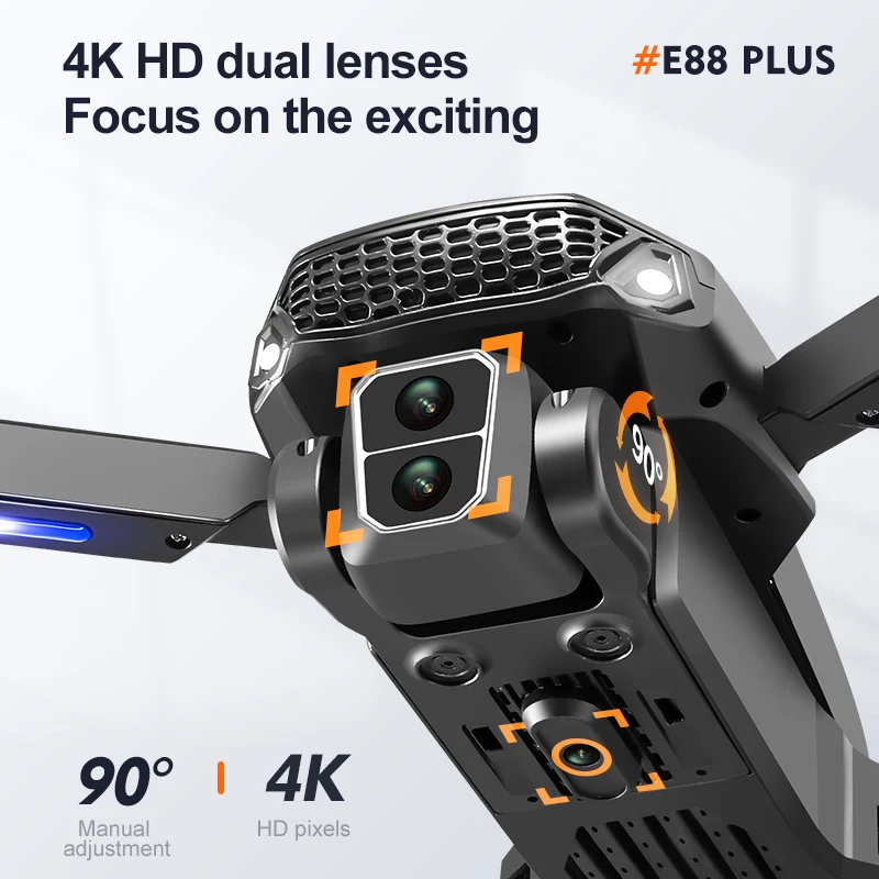 New E88 Plus Quadcopter Drone: - Drone Battery Case incelemesi ve fiyatı