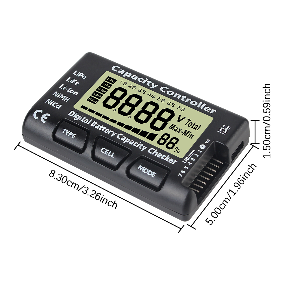 For Li-ion LiFe Nimh Nicd Lipo - Drone Battery Voltage Checker incelemesi ve fiyatı