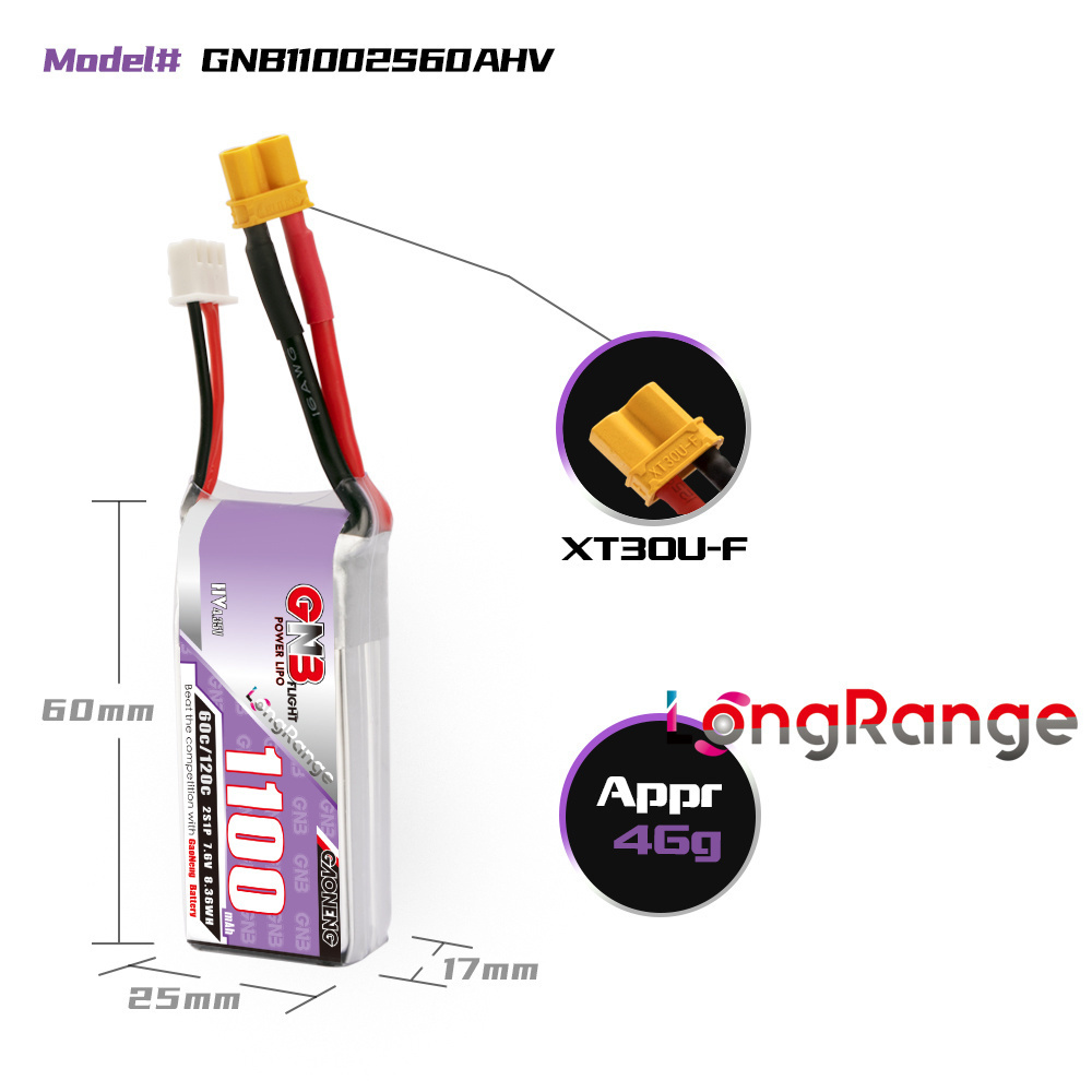 GNB 1100mAh 2S 3S 4S 6S 60C/12 - Drone Battery 6S incelemesi ve fiyatı
