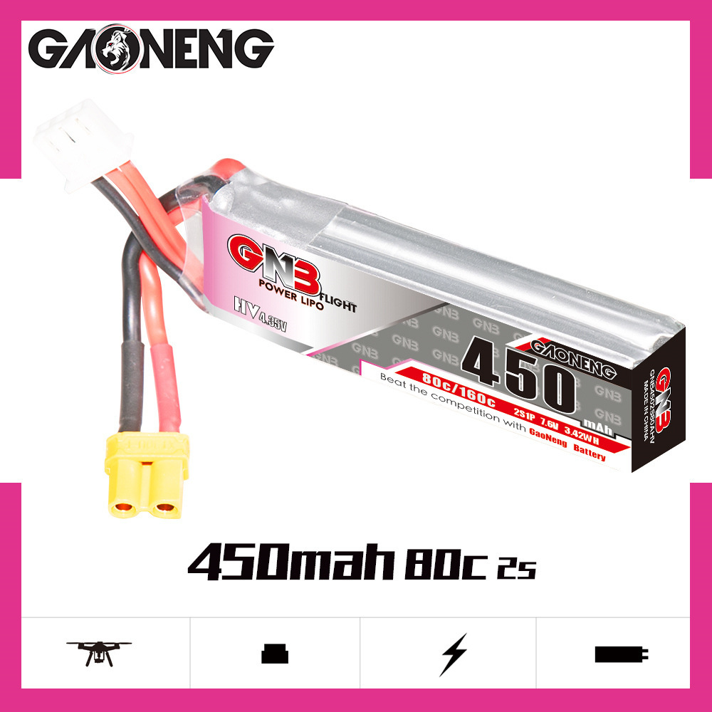 GNB LiPo Battery HV 2S 7.6V 45 - Drone Battery Lipo incelemesi ve fiyatı