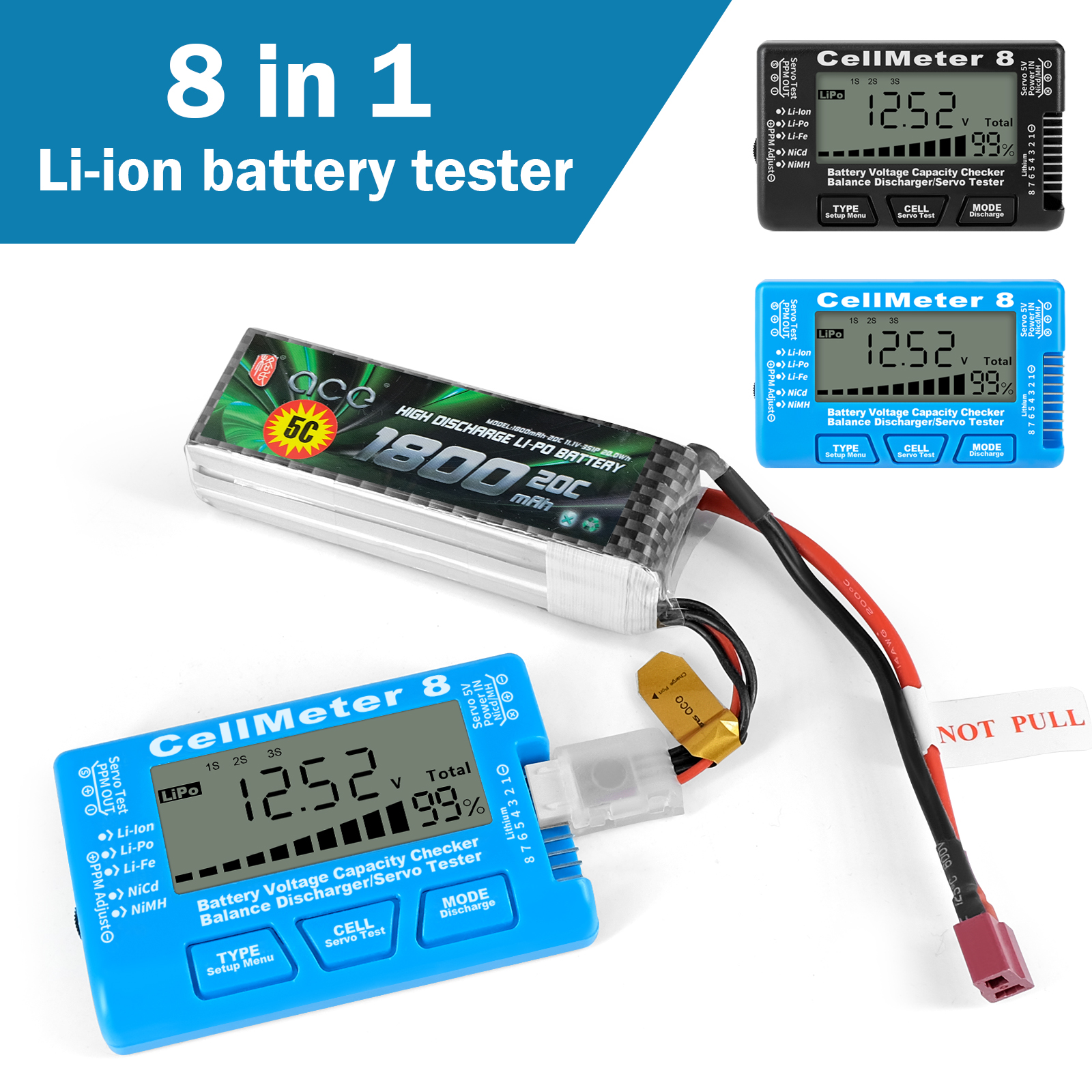 8 in 1 CellMeter 8 Battery Cap - Drone Battery Voltage Checker incelemesi ve fiyatı