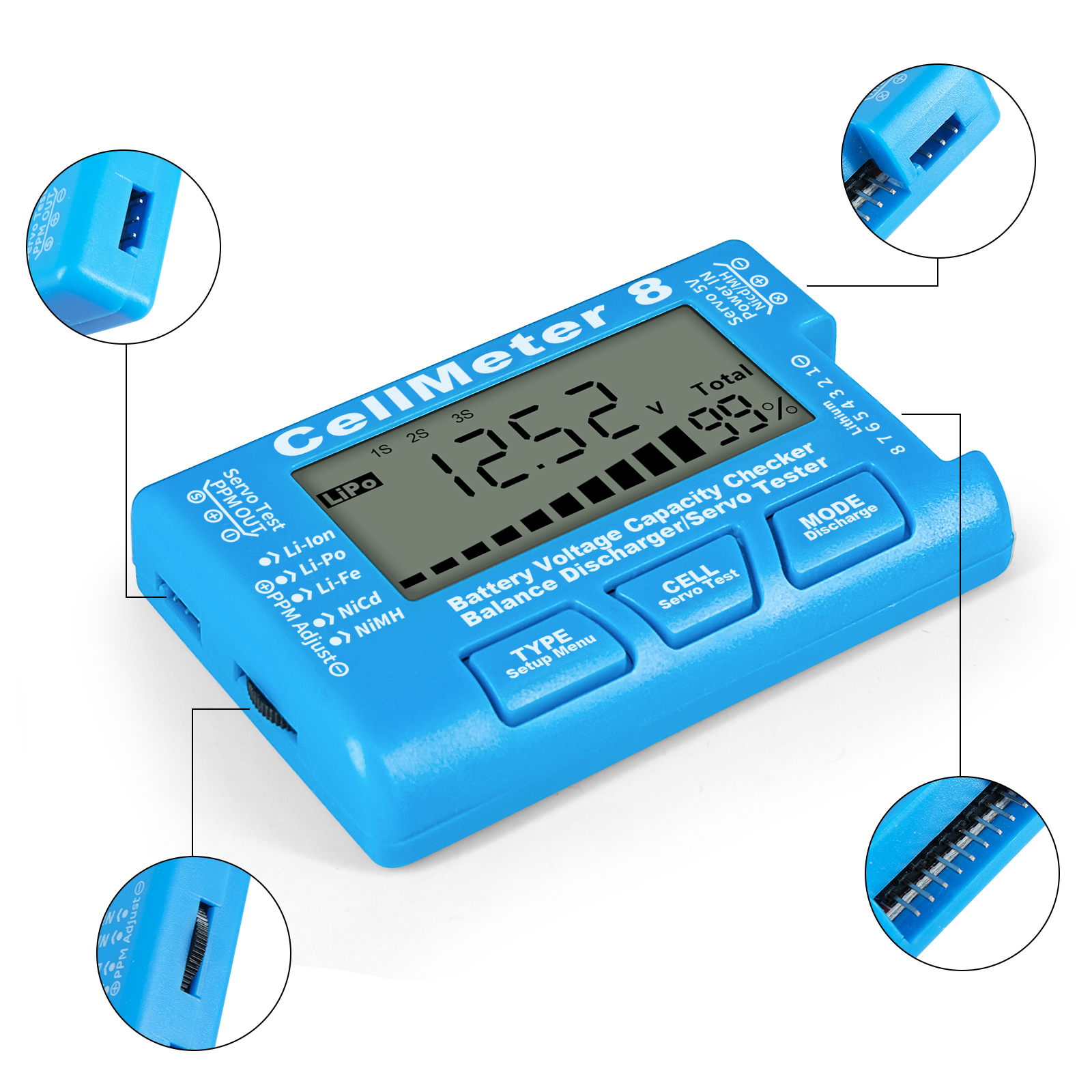 8 in 1 CellMeter 8 Battery Cap - Drone Battery Voltage Checker incelemesi ve fiyatı