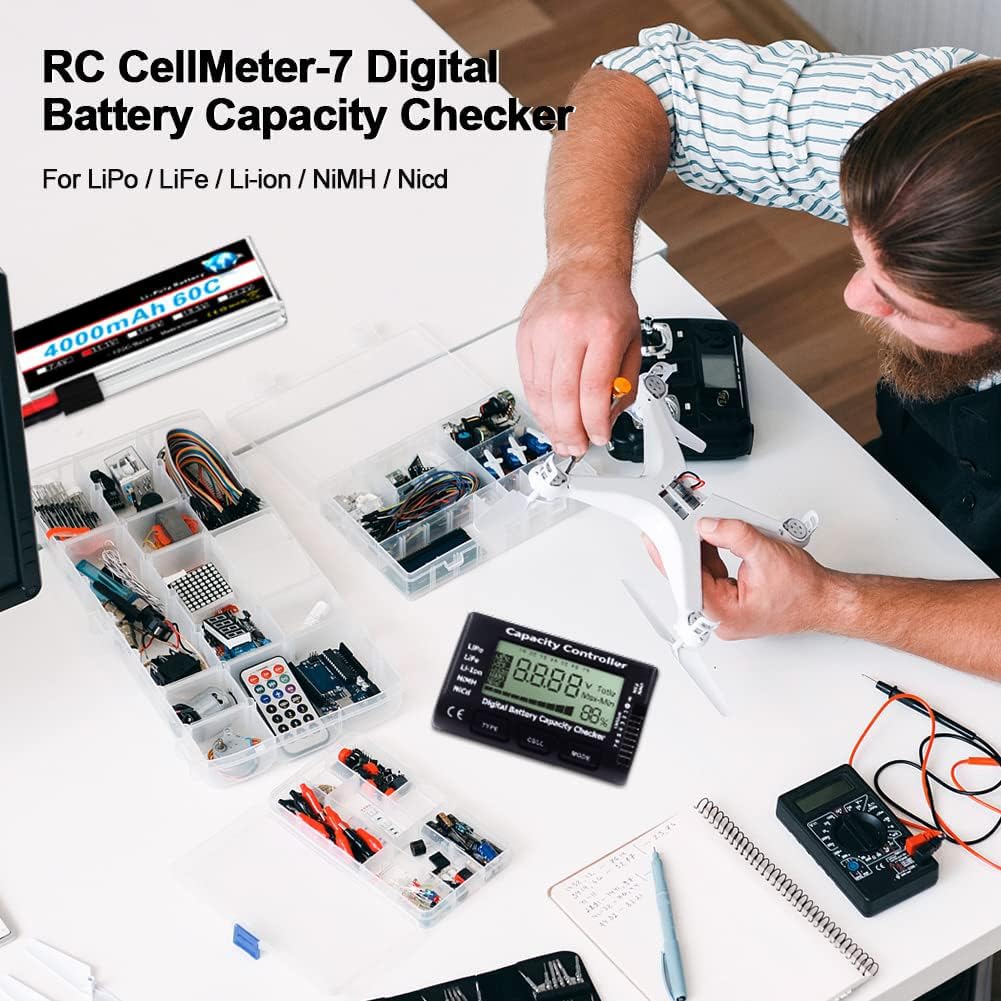 RC Cellmeter 7 Digital Battery - Drone Battery Voltage Checker incelemesi ve fiyatı