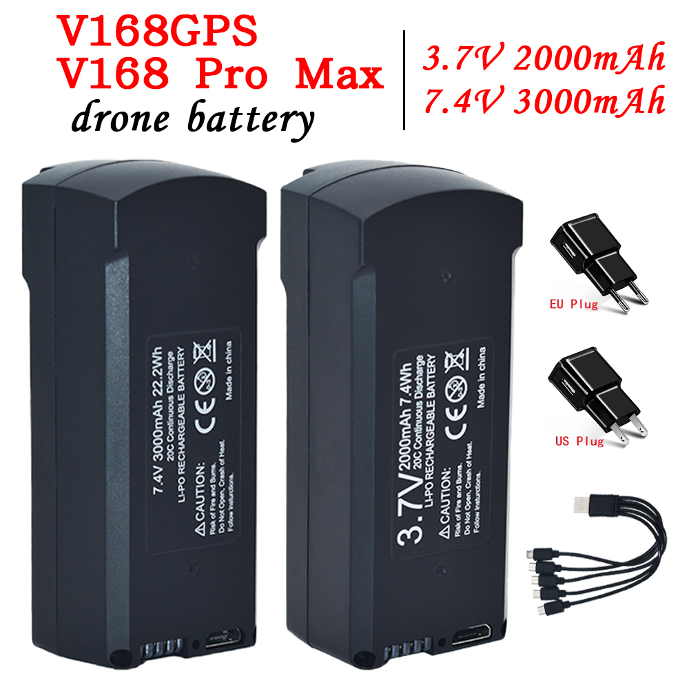 GPS V198 7.4V 3000mAh Battery  - Drone Battery Lipo incelemesi ve fiyatı